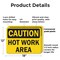 Signmission Hot Surface Sign, 12 in H x 18 in W, Plastic, Hot Work Area OS-2PACK-CS-P-1218-L-19189 - alternate 2